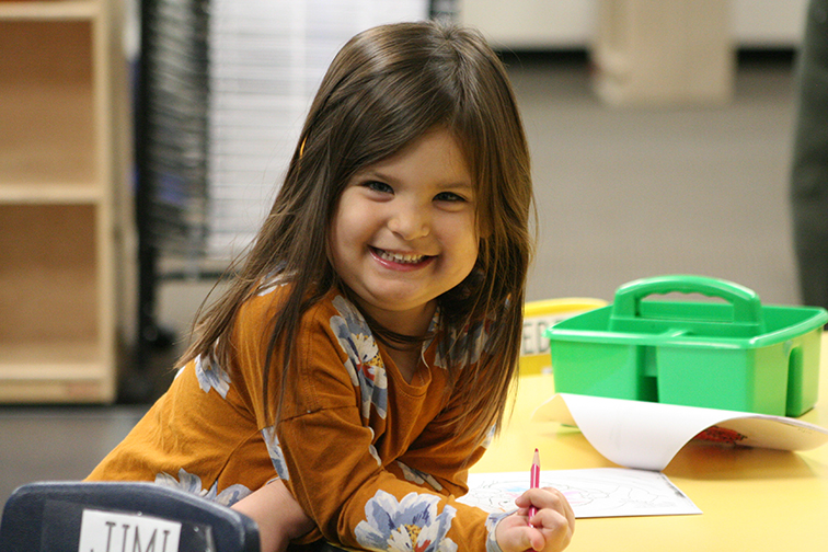 Smiling Girl at Springs Christian Academy