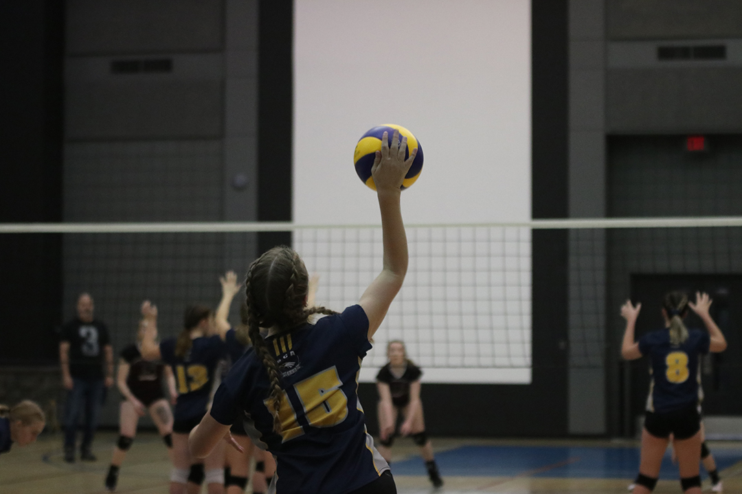 Girls playing volleyball in SCA