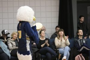 SCA Parents cheering on the basketball team