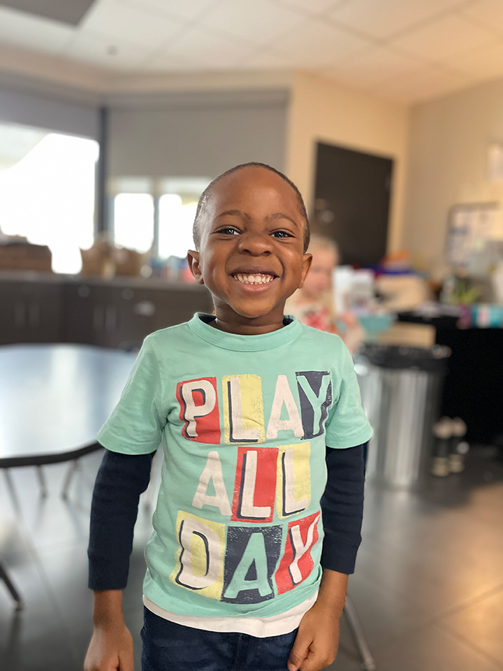 Happy Boy in SCA Child Care Centre