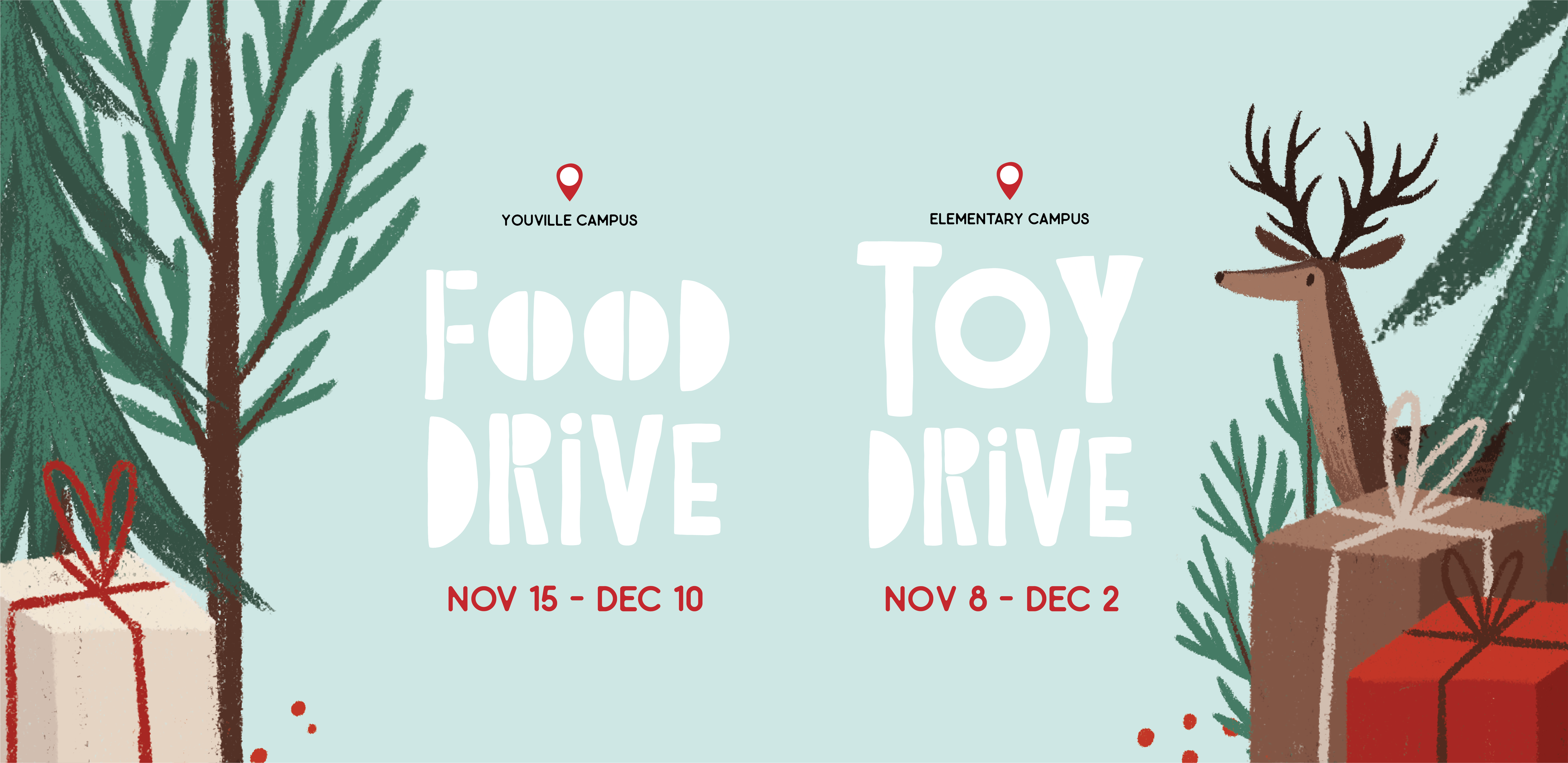 Annual Inner City Toy and Food Drives at SCA