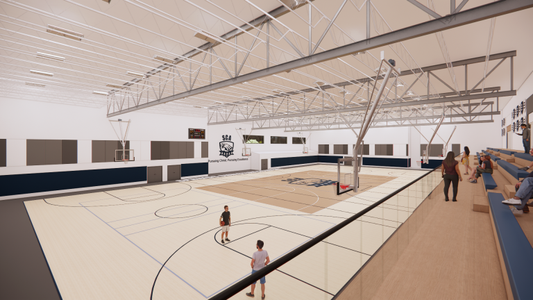 SCA gymnasium - rendering