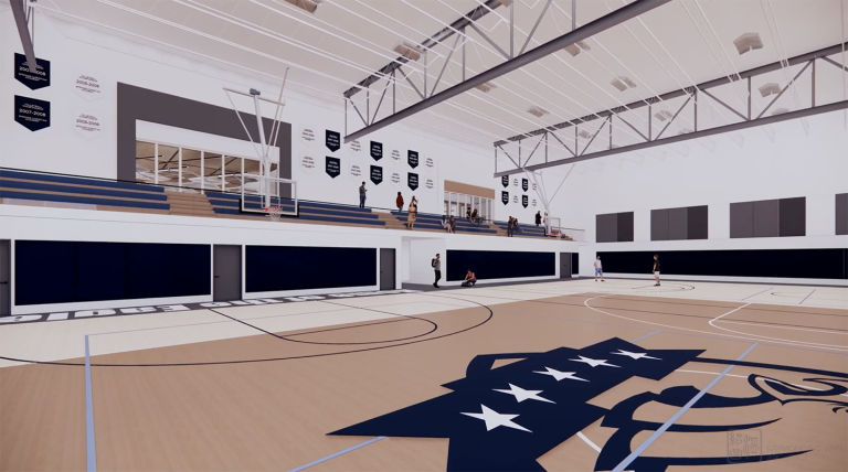 SCA gymnasium - rendering